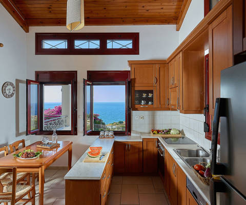 Okeanides Villas Crete Villa Dioni kitchen