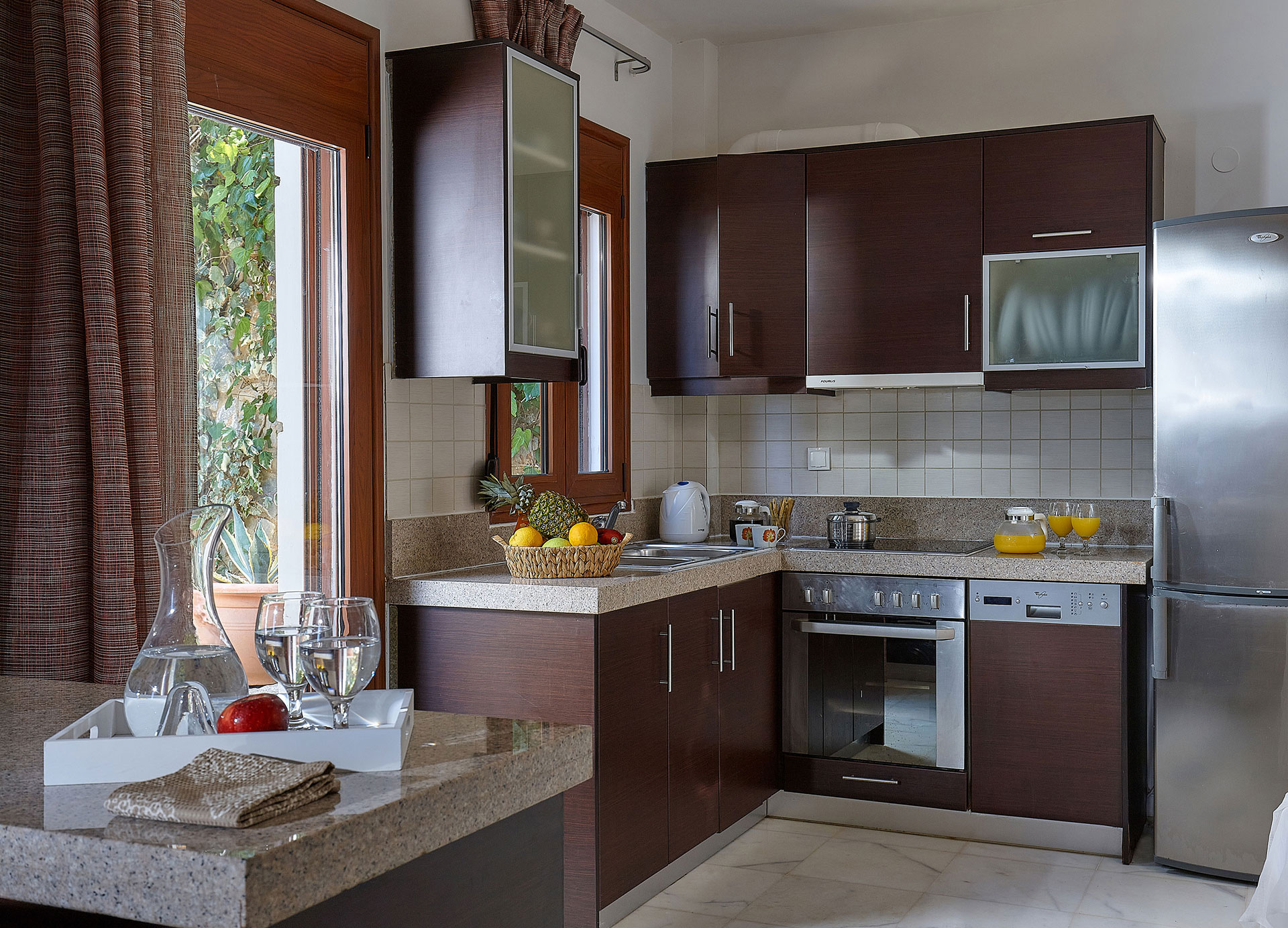 Okeanides Villas Crete Villa Pitho kitchen