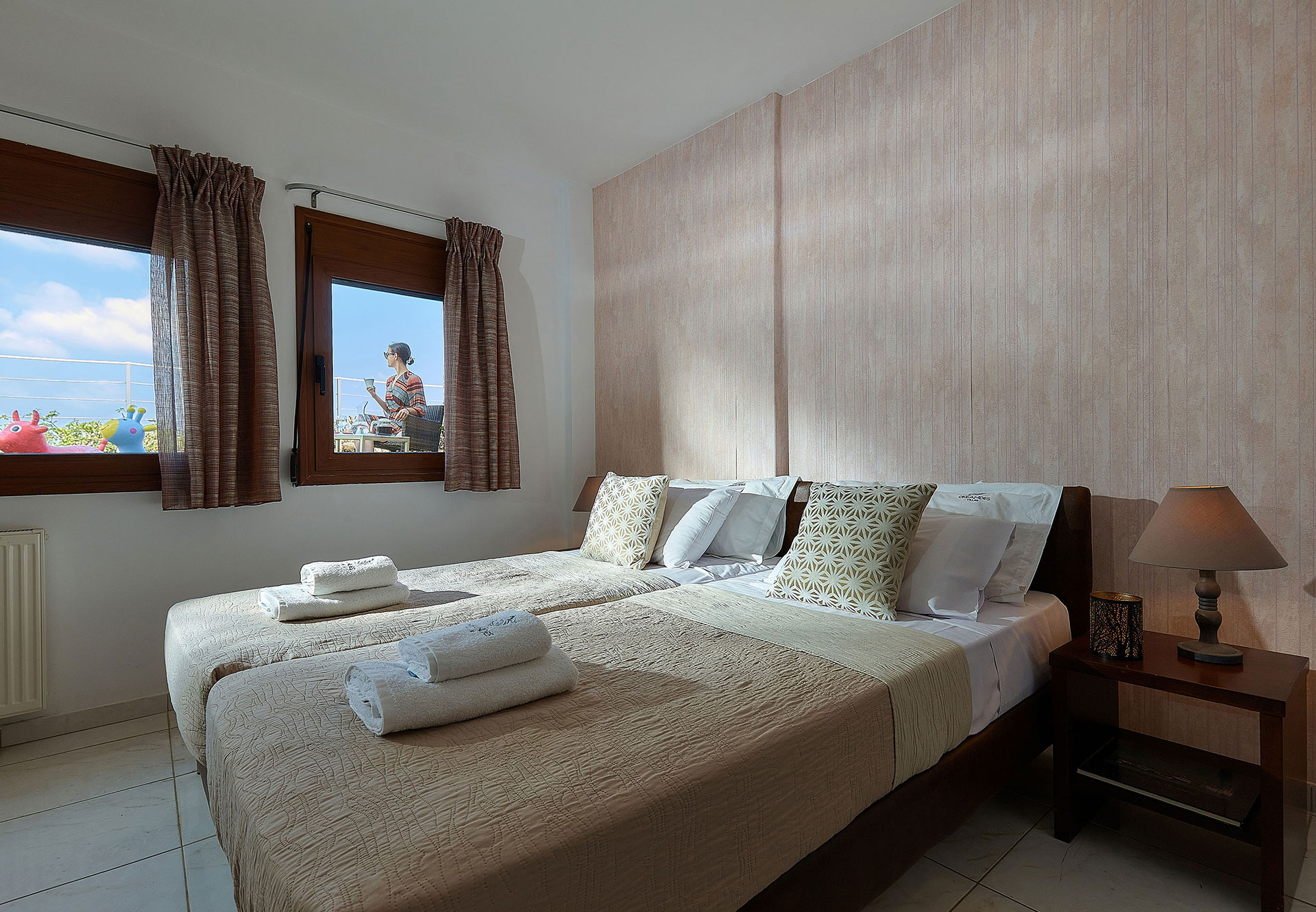 Okeanides Villas Crete Villa Pitho bedroom