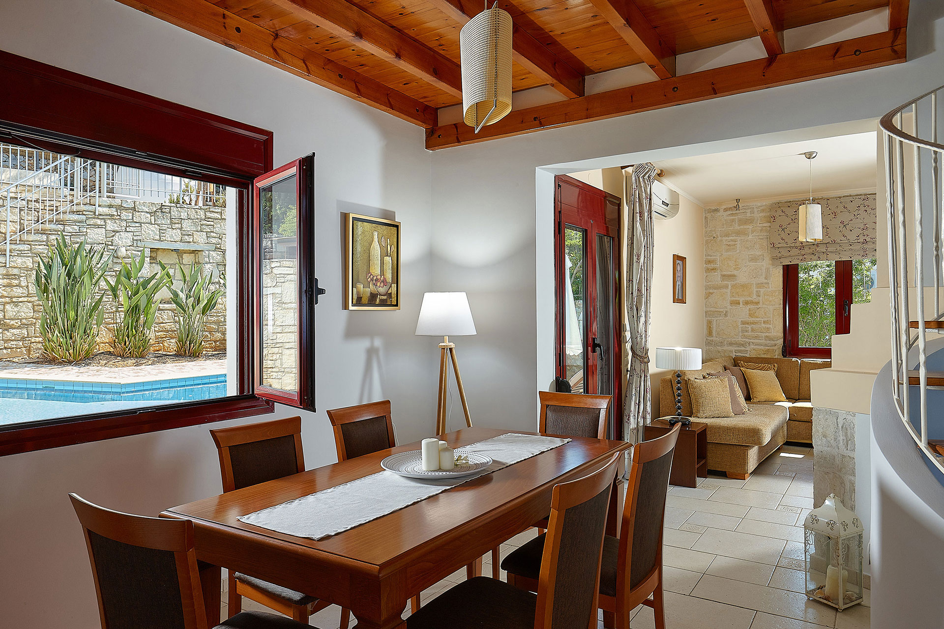 Okeanides Villas Crete Villa Dioni Dining Room