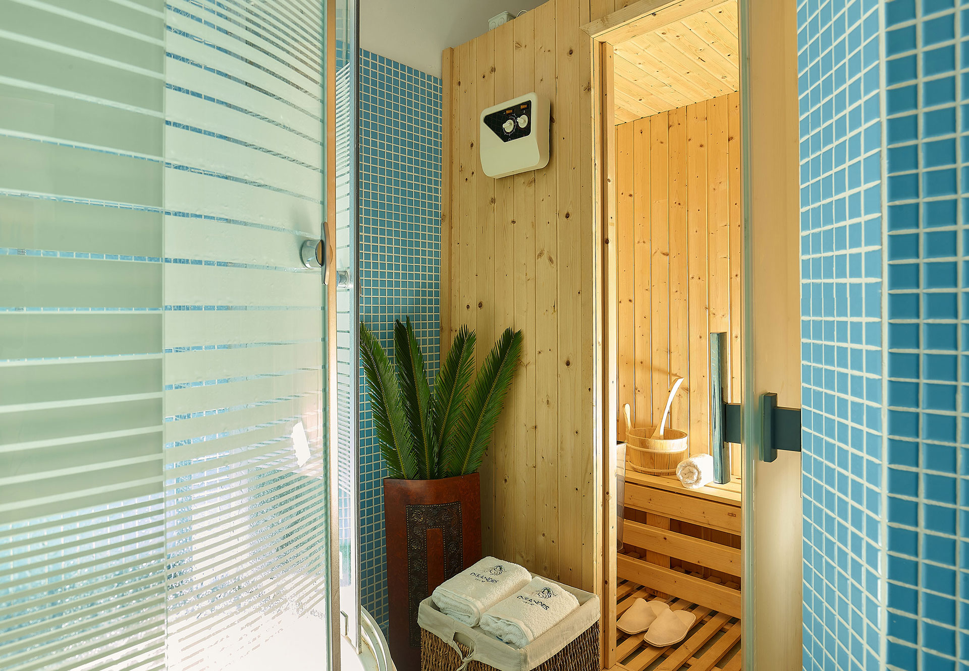 Okeanides Villas Crete Villa Electra sauna